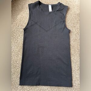 Black laser cut Athleta tank top